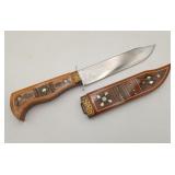 Russian Molfar Inlaid Knife & Scabbard