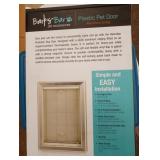 Barks Bar Plastic Pet Door NIB 7'x11.25'