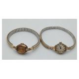 Ladies 10k Gold FILLED Wrist Watch & Bulova