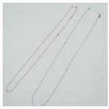 14k Necklace & Damaged 10k Necklace