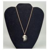 Sterling Silver Shell Pendant Necklace