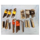 Assorted Allen Hex Wrenches  Craftsman Husky
