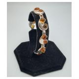 Sterling Silver 925 Baltic Amber Bracelet