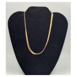 14k Gold Herringbone Necklace 16 Grams NOTE DAMAGE