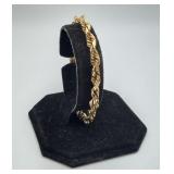 14k Gold Solid Twisted Rope Bracelet 21.6 grams