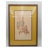 Water Color Surrealist ART BY GOD Signed Artwork