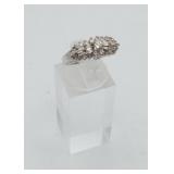 14K White Gold  Diamond Cocktail Ring 3.7 grams
