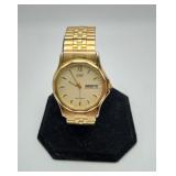 Citizen Calendar Analong Wrist Watch Gold Tone