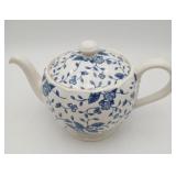 Royal Tudor Grindley Bouquet Blue Teapot Porcelain