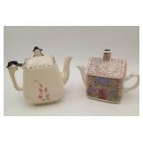 VTG Square Teapots Austria English Country House