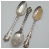 Lot of 3 Sterling Spoons 88.4 grams