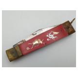 Japanese Spring Loaded Dragon Bullfighter Knife