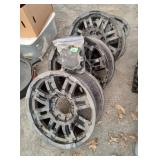 Vision 19.5 Truck Wheels 8 Lugs Set Of 4