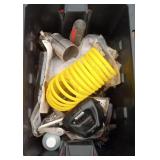 Air hose Husky  5 Gallon Tote Lot