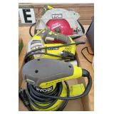 3 Ryobi Electric Tool Circular Saw Sander Jig Saw