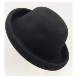Black Wool Felt Bowler Hat