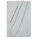 Sterling Silver SCRAP Jewelry Necklace & Bracelet