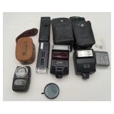Canon Minolta Camera Flashes Light Meter LOT