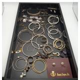 Silver Color Earrings Bracelets Costume Jewelry