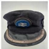 VTG British Railways Peaked Cap Totem Logo Badge