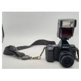 Nikon N8008s 35mm SLR Film Camera flash & lens