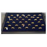 35 Gold Nugget Rings Plated Costume MENS LARGE
