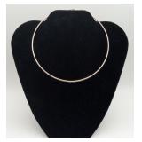 Sterling Silver Wire Choker Necklace