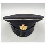 Soviet USSR NAvy Officers Visor Cap Military Hat