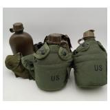 US Military ALICE Pistol Belt & Canteens