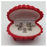 Sterling or Pewter Miniature Nativity Set