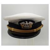 US Navy Officer Visor Hat Eagle Emblem w/ Anchors