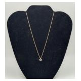 14K Yellow Gold White Topaz ? Pendant