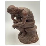 Rodin's THINKER Bronze ON PLASTER Sculpture