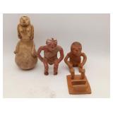 Mexican Folk Art Pottery Figures