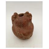 Mayan Pre Columbian Effigy Pottery Vessel
