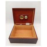 Vintage Cigar Humidor Wooden Box Humidity control