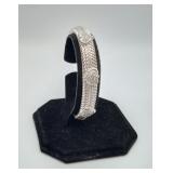 Sterling Judith Ripka Cuff Bracelet Like New 44.6g