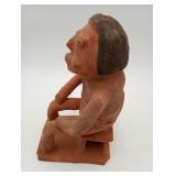 Pre Columbian Seat Figure Calima Narino ? Pottery