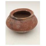 Mayan  Columbian Pottery Vase with Black Fire Ring