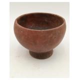 Terracotta Narino Incan Pedstal Redware Bowl