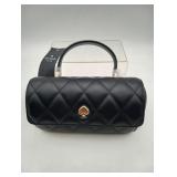 NWT Kate Spade Heart Quilted Blk Leather Handbag