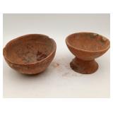 2 Pre-Columbian Narino Style Pedstal Bowl  CNOTE