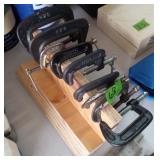 C-Clamps 1'-4' Total 9pcs