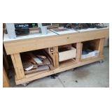 6-1/2' Foot Work Bench Table on Castors