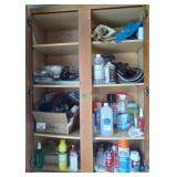 JB Weld WD40 Wood Glue Contents of Cabinet