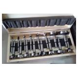 Forstner Drill Bits Complete Set 1/4' to 2-1/8'