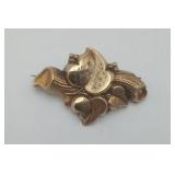 10K Gold Filled Victorian Brooch