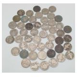 Buffalo Nickels SMOOTH NO DATE US Coins 50 total