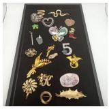 Costume Brooches Dragon Snake Flower Pins