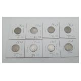 1901-1908 V Nickels US 5 Cent Coins